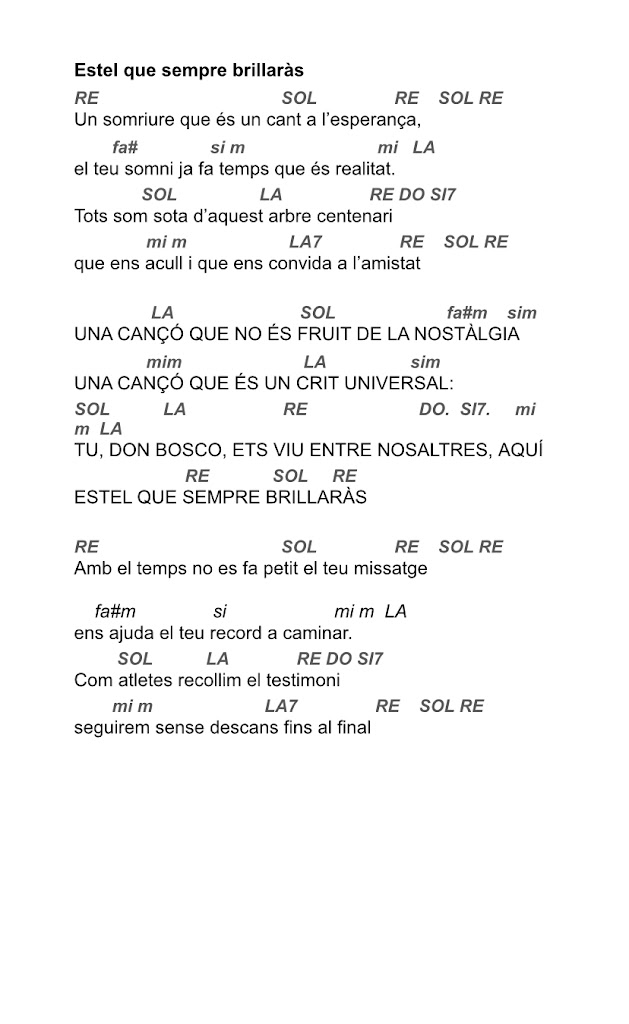 Estel que sempre brillaràs